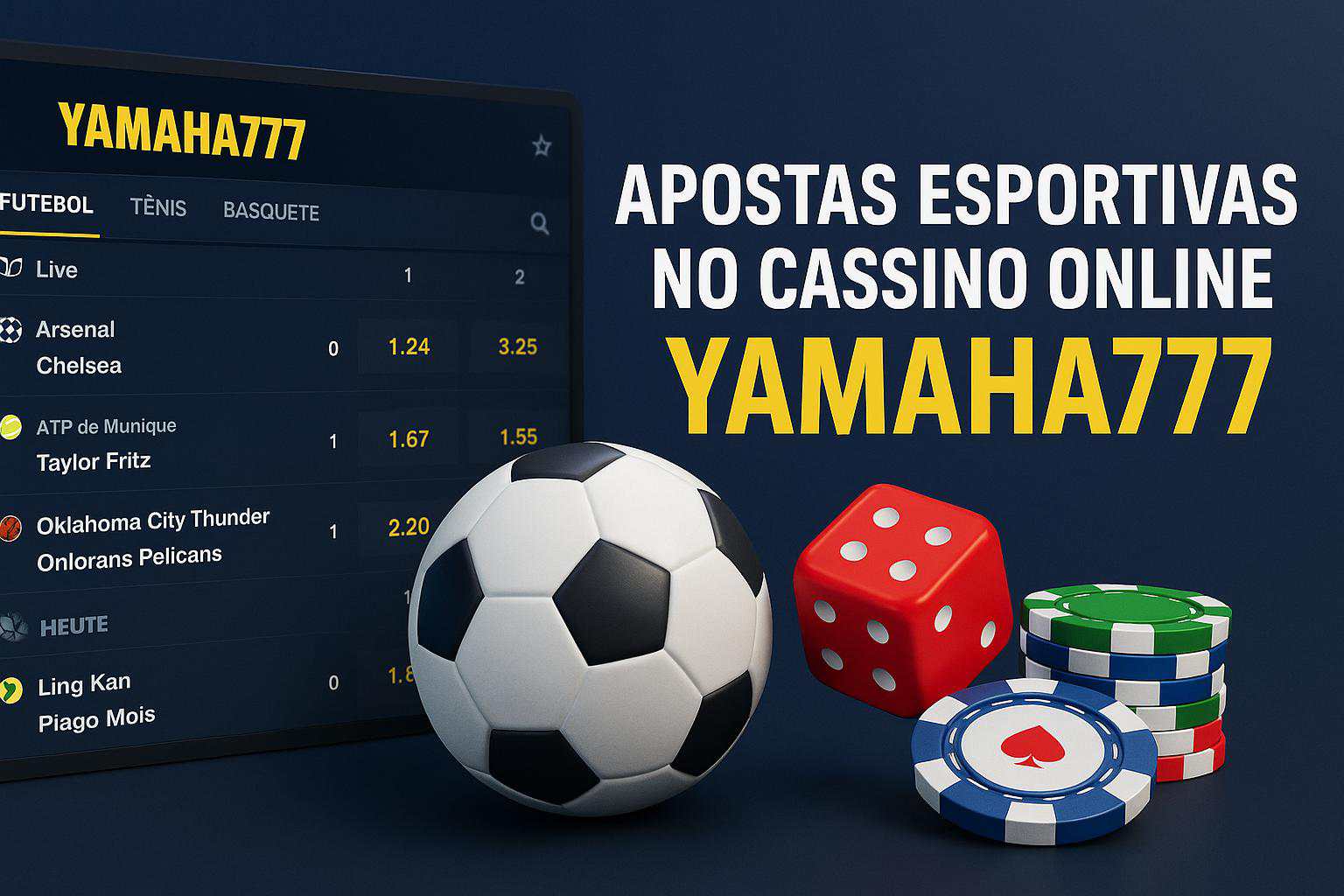 Apostas esportivas no cassino online YAMAHA777
