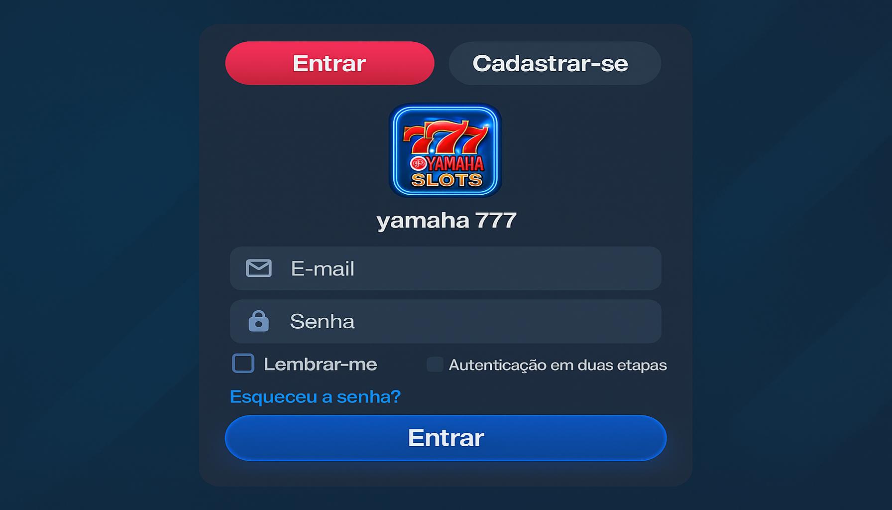 Não Perca tempo, o rRgistro na site YAMAHA777